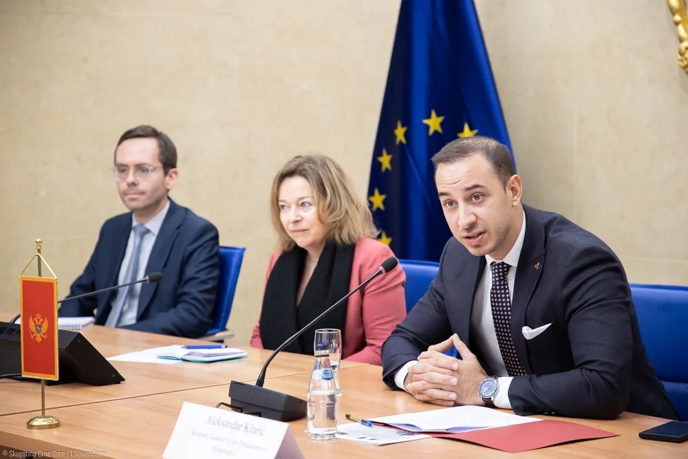 Aleksandar Klarić sa&nbsp;ambasadorkom Francuske u Crnoj Gori An Mari Maske