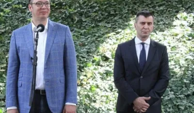 Zoran Đorđević (desno) u dru&scaron;tvu Aleksandra Vučića 