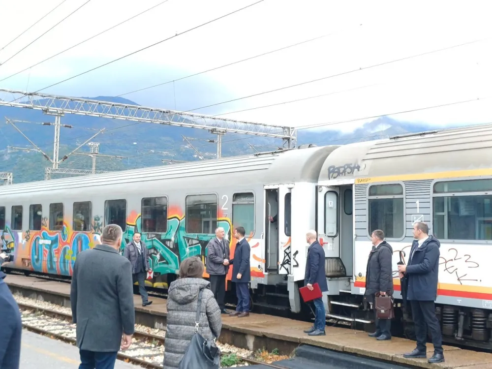 Milatović na podgoričkoj Željezničkoj stanici