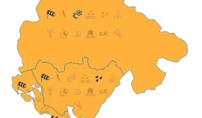 Sjutra na snazi narandžasti meteoalarm: Najavljeni pljuskovi i snijeg