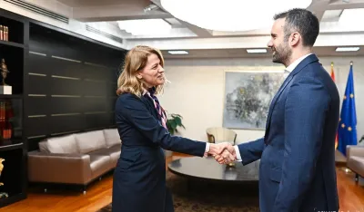 Premijer Spajić sa predsjednicom PK NInom Drakić 