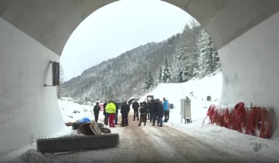 Протест код тунела Клисура