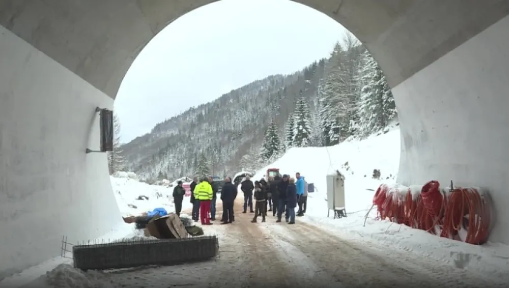 Протест код тунела Клисура