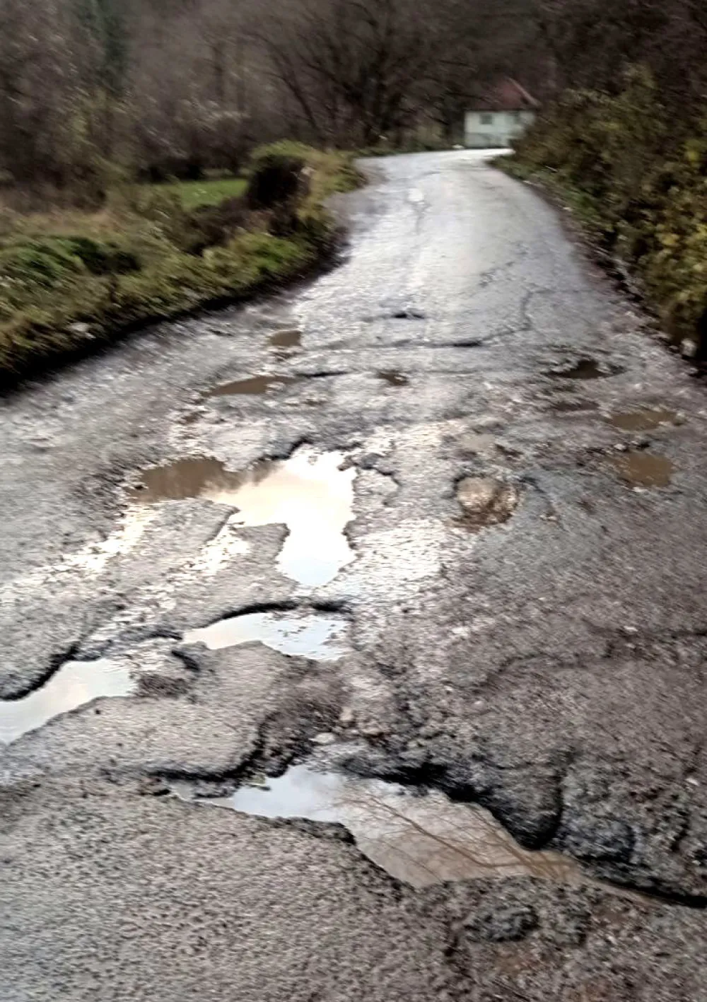 Put Srđevac&ndash;Lozna dug dva i po kilometra &bdquo;izre&scaron;etan&rdquo; rupama