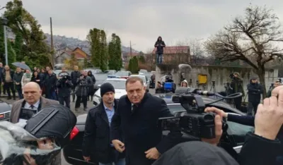 Milorad Dodik ispred suda u Sarajevu