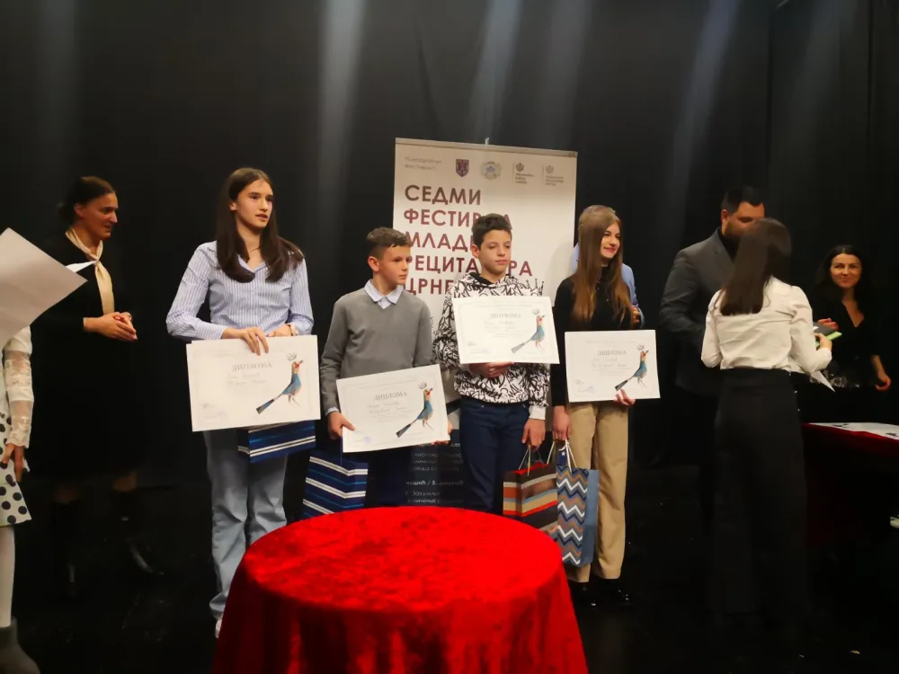 Zavr&scaron;en festival mladih recitatora u Nik&scaron;iću: Asiјa Ećo neprikosnovena po svim kriteriјumima