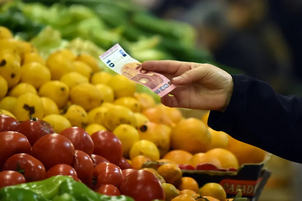 pijaca, trznice, cijene, poskupljenje, povrce, trgovina, voce, roba, gintas, tgovci, rad, radnici,prodaja, prodavnice, prodaja, prodavnica, novac, kovanice, placanje, pare, novcanice, euro, euri, 