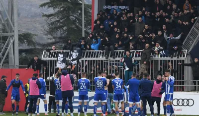 Slavlje igrača i navijača Budućnosti