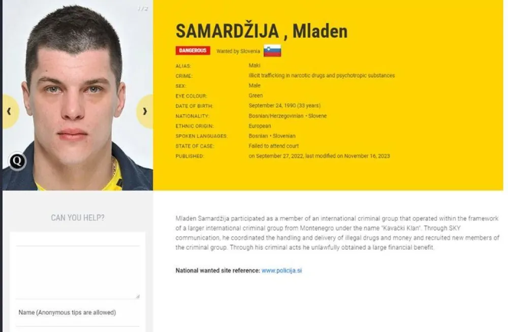Pao saradnik "kavčana": Uhap&scaron;en jedan od najtraženijih evropskih bjegunaca