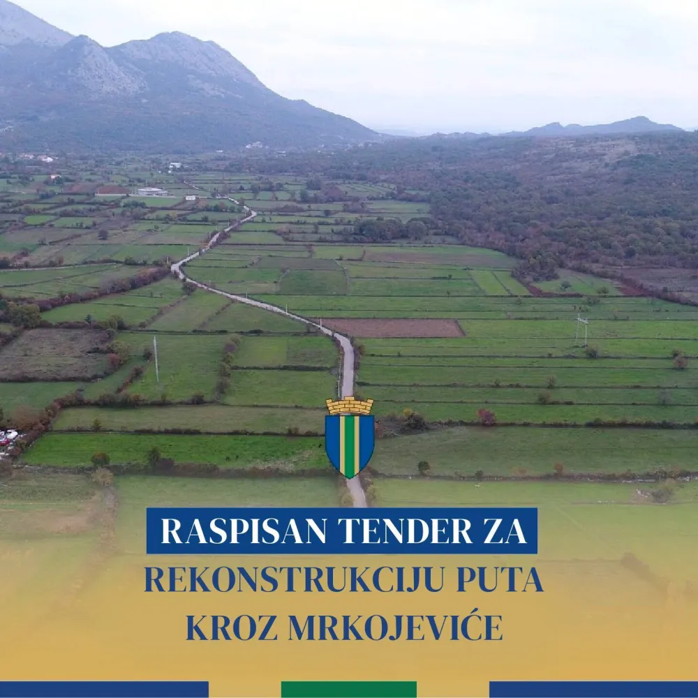 Raspisan tender za rekonstrukciju puta kroz Mrkojeviće