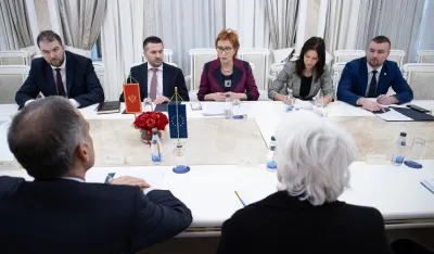 Zdenka Popović i&nbsp; Boris Pejović sa&nbsp;predstavnicima Delegacije Evropske unije u Crnoj Gori