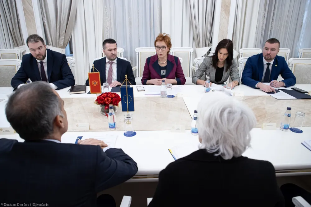 Zdenka Popović i&nbsp; Boris Pejović sa&nbsp;predstavnicima Delegacije Evropske unije u Crnoj Gori