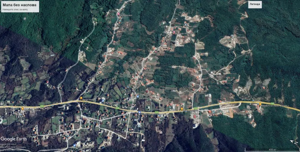 Траса булевара пролази кроз насељена мјеста