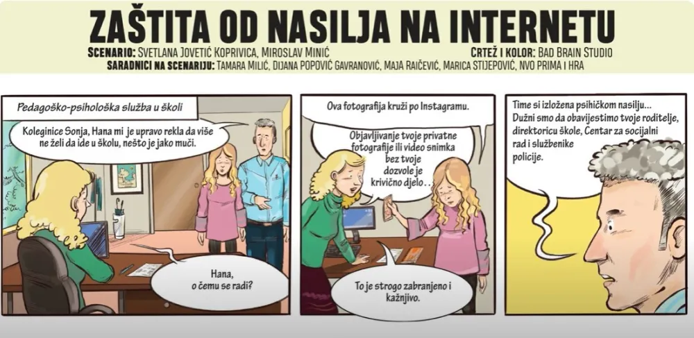 Za&scaron;tita od nasilja na internetu