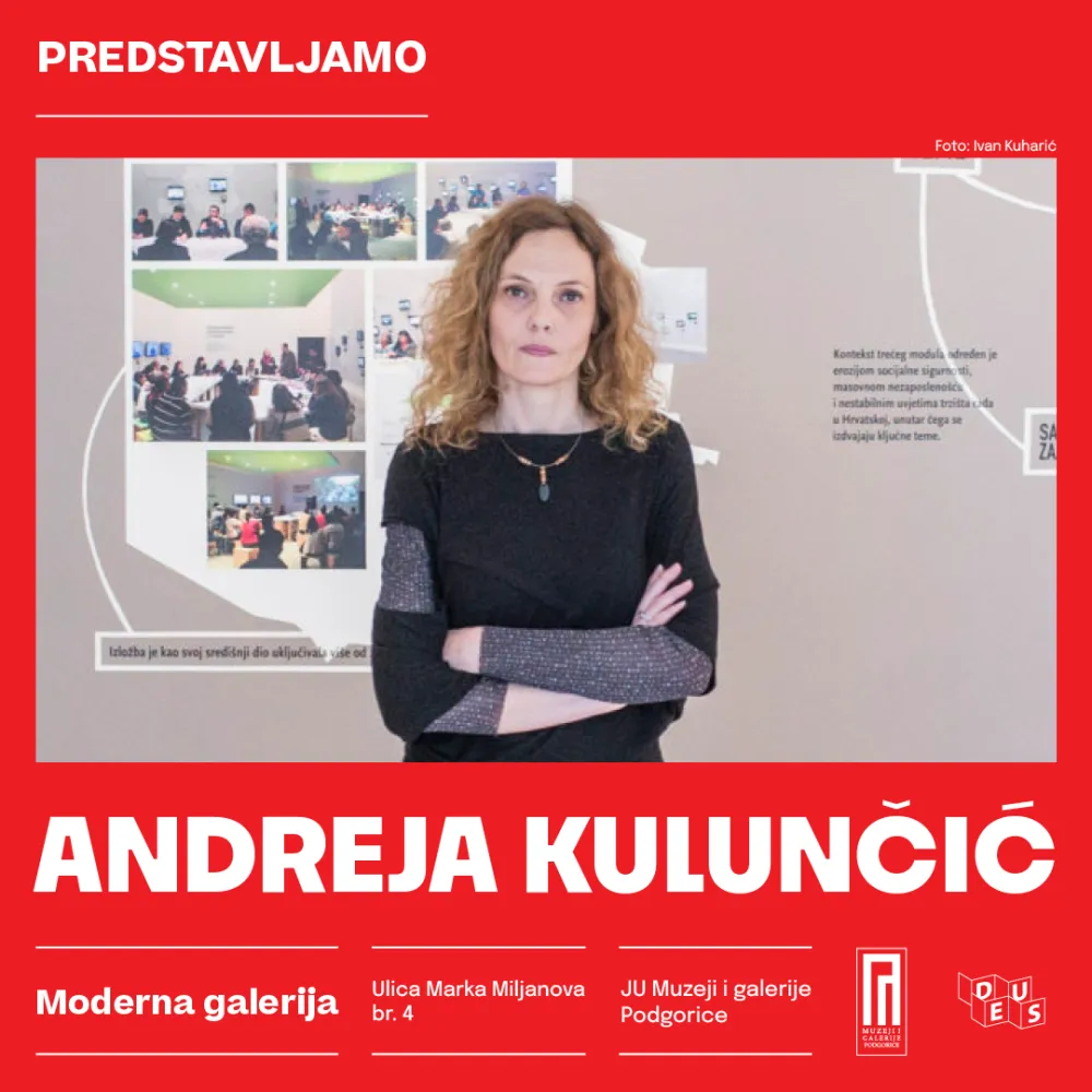 Moderna galerija: Večeras otvaranje izložbe Andreje Kulunčić