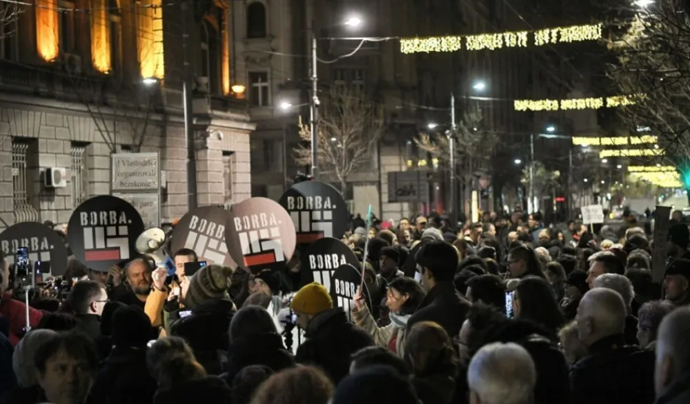 &Scaron;esti protest ispred RIK-a