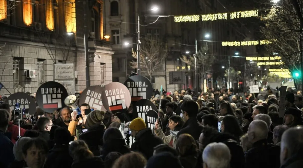 &Scaron;esti protest ispred RIK-a