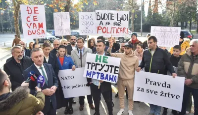 Sa protesta "Za sve civilne žrtve rata"