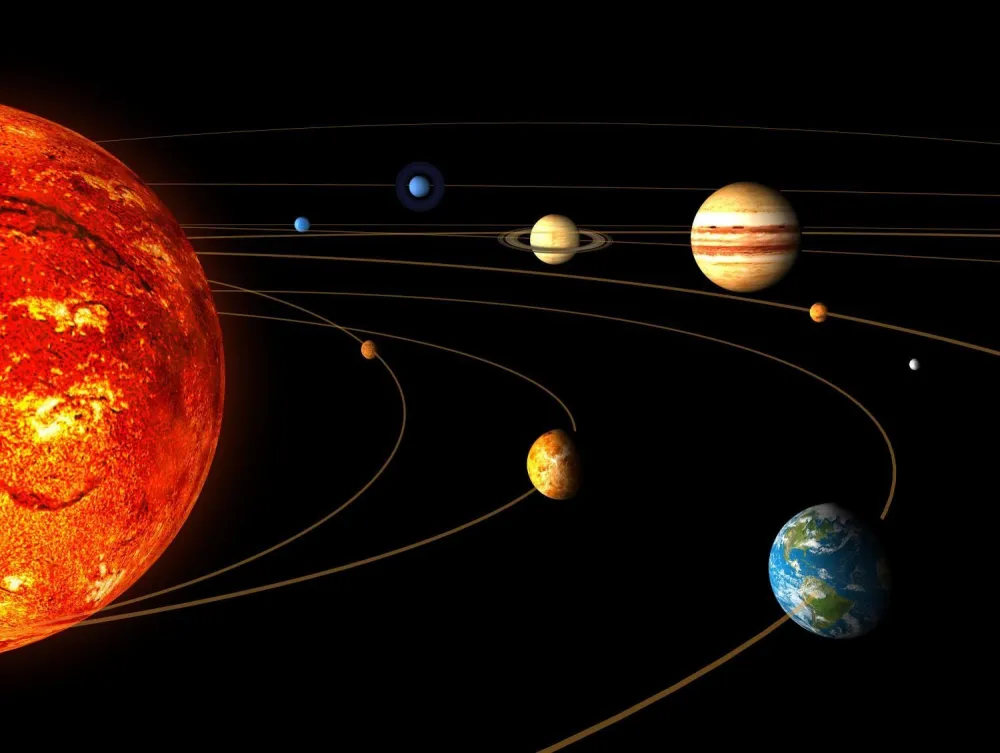 Mesto: Svemir<br>Datum: 28.11.2007<br>Dogadjaj: NAUKA/ASTRONOMIJA - umetnički prikaz Sunčevog sistema koji je objavila Evropska svemirska agencija. Stručnjaci Evropske organizacije za istraivanje svemira potvrdili su pretpostavku astronoma, staru gotovo tri decenije, da u atmosferi planete Venere postoji električna aktivnost nalik munjama <br>Licnosti: 