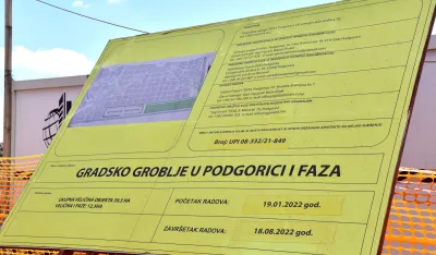 Pogrebnim uslugama biće data sredstva iz budžeta Glavnog grada: Dva miliona za Novo groblje