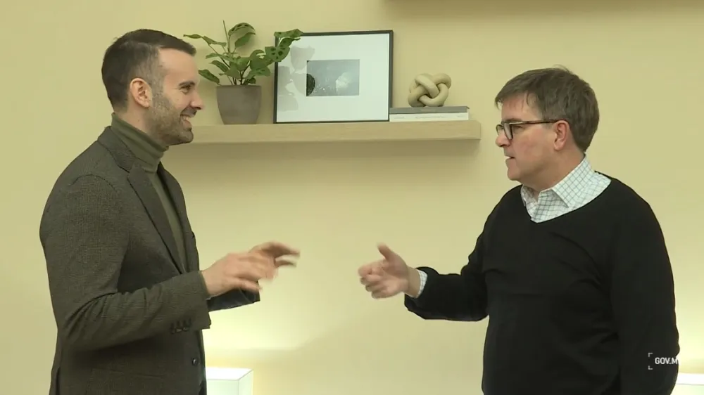 Milojko Spajić i Džejms O'Brajen