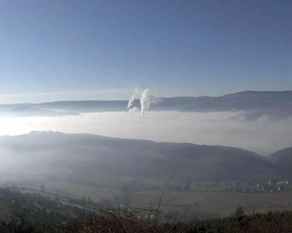 Пљевља у магли