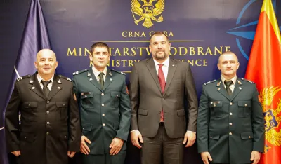 Krapović sa pripadnicima VCG