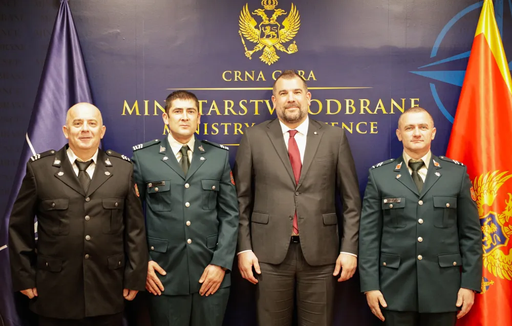 Krapović sa pripadnicima VCG