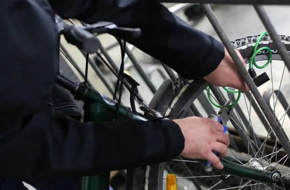 Krađa bicikle, ilustracija