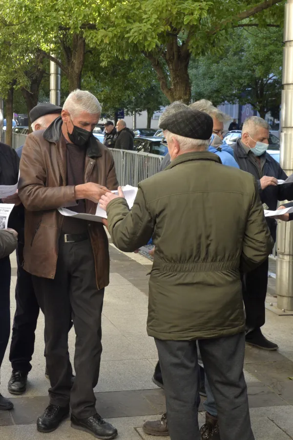 Protest radnika Radoja Dakica, Dakicevci, Radoje Dakic, protest radnika