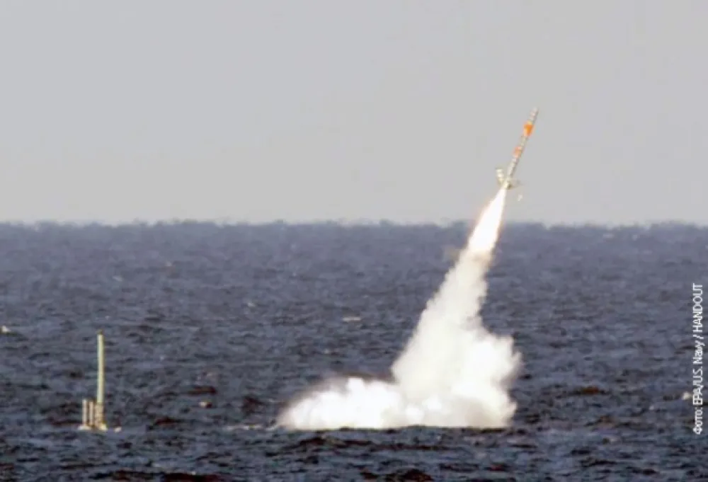 Ilustracija<br>rakete "tomahavk"