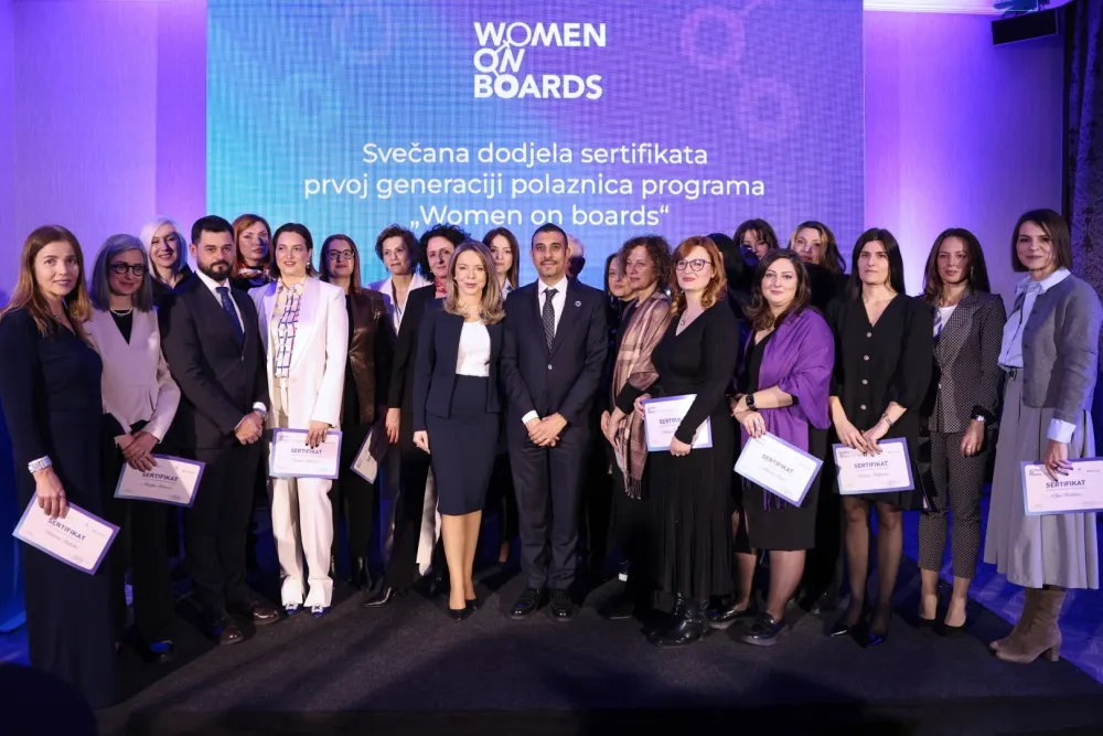 Dodijeljeni sertifikati "Women on Boards"