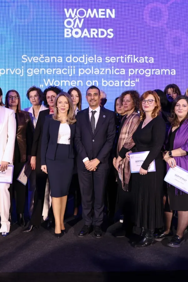 Dodijeljeni sertifikati "Women on Boards"