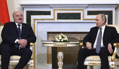 Aleksandar Luka&scaron;enko i Vladimir Putin