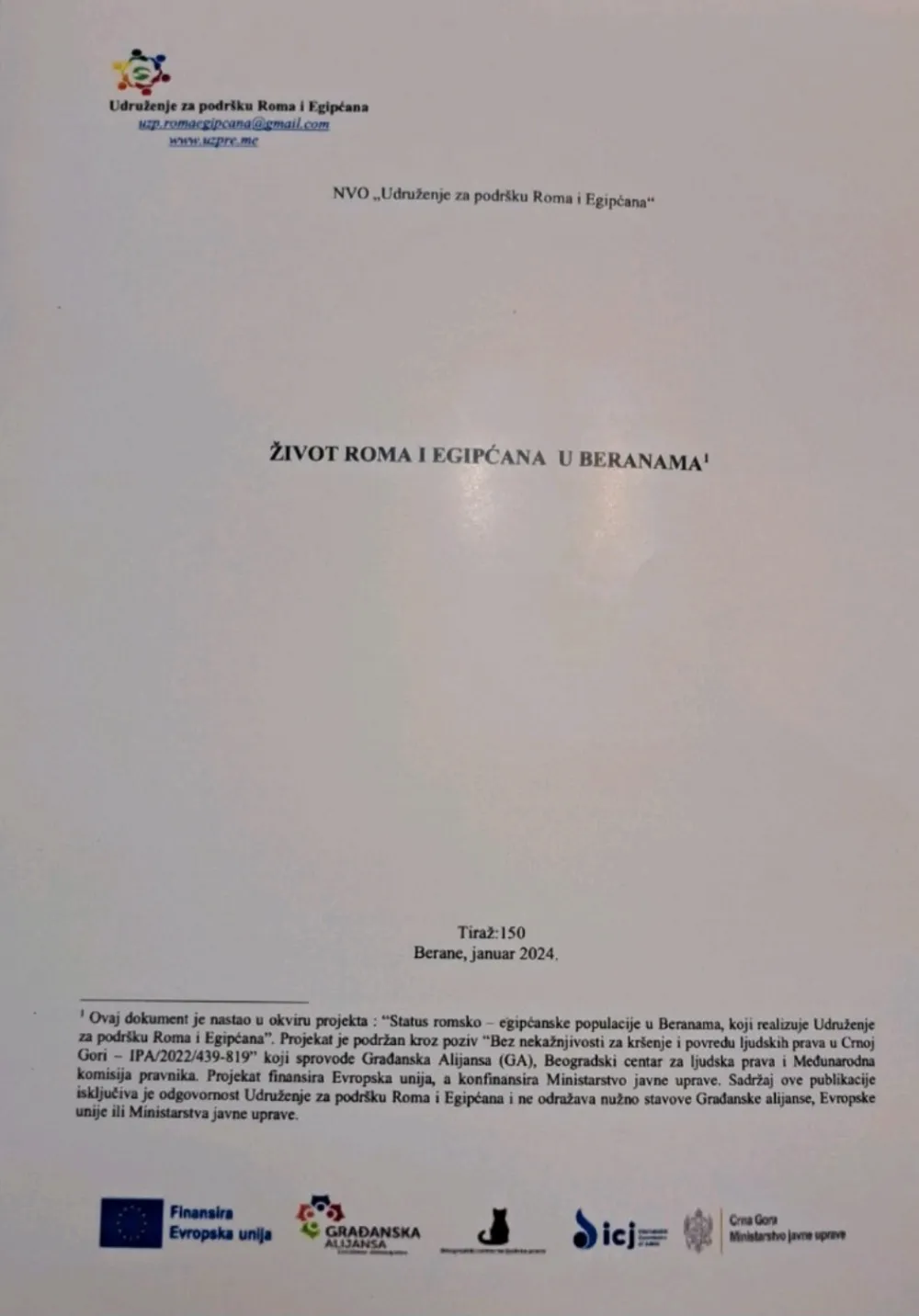 Život Roma i Egipćana u Beranama