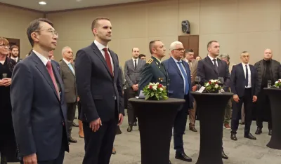 Spajić i mandić na prijemu 