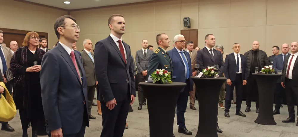 Spajić i mandić na prijemu 