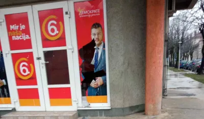 O&scaron;tećene kancelarije Demokrata u Nik&scaron;iću