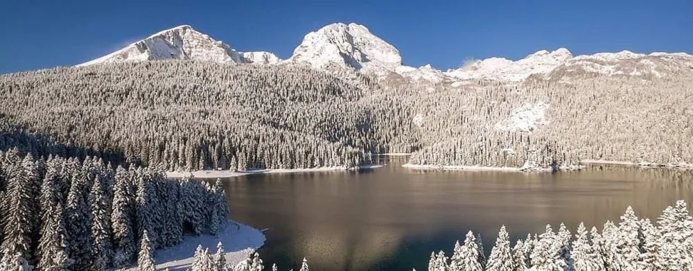 Ilustracija<br>jezero, zima, voda, vremenska prognoza