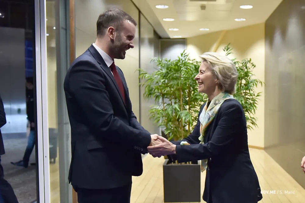Milojko Spajić i Ursula fon der Lajen