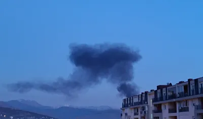 Gusti dim na Starom aerodromu