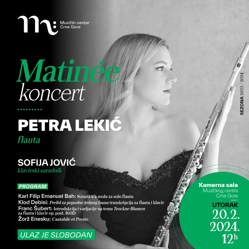 Petra Lekić u Muzičkom centru