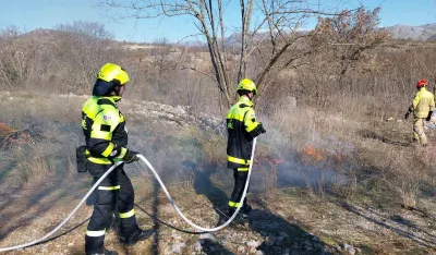 Realizovana obuka i pokazna vježba za ga&scaron;enje &scaron;umskih požara
