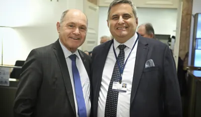 Von links: Nationalratspr&auml;sident Wolfgang Sobotka (&Ouml;VP), Slaven Radunovic