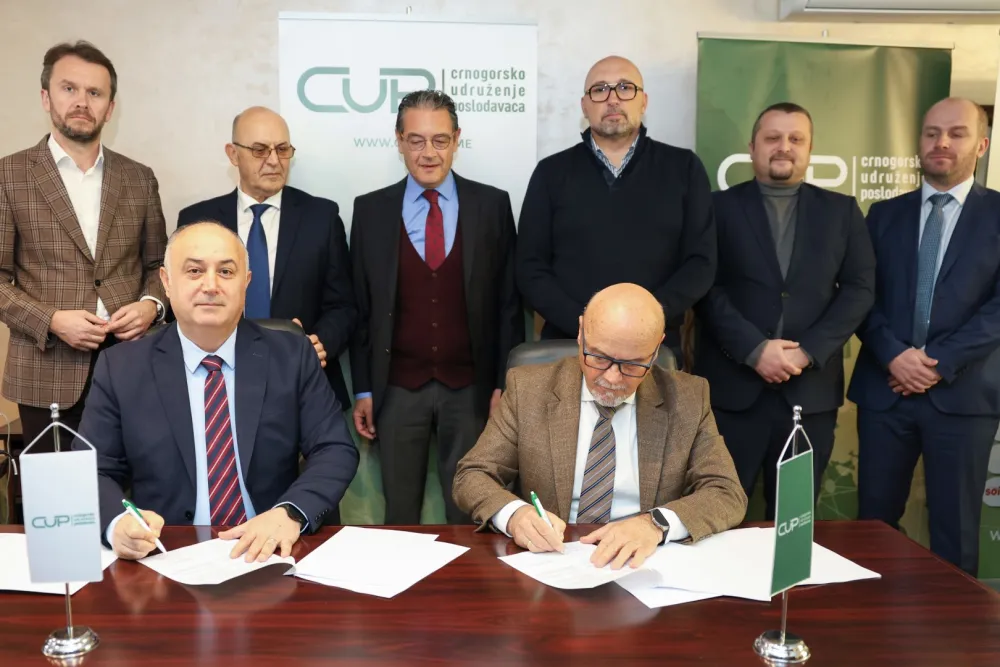 Potpisan Sporazum o saradnji CUP-a i Turske privredne komore u Crnoj Gori