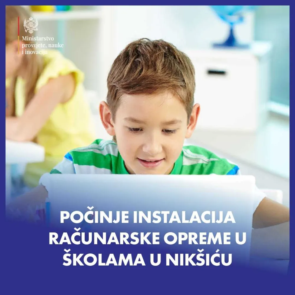 Počinje instalacija računarske opreme u nik&scaron;ićkim &scaron;kolama