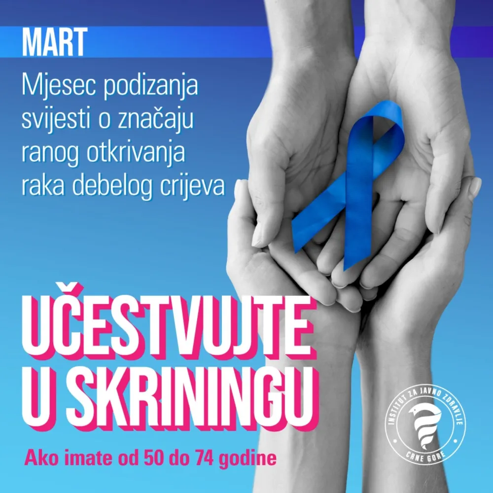 IJZ: Podizanje svijesti o značaju ranog otkrivanja raka debelog crijeva