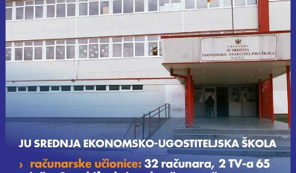 Računarska oprema za jo&scaron; devet &scaron;kola u nik&scaron;ićkoj op&scaron;tini