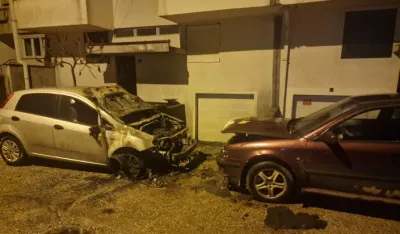 Cetinje: U požaru izgorjela dva vozila