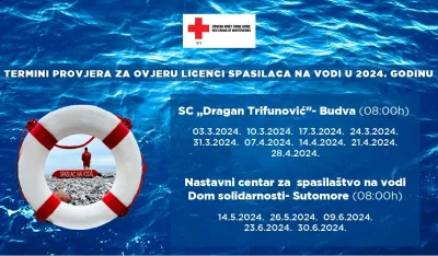 CKCG: Počele provjere za ovjeru licenci za spasioce na vodi